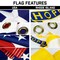 G128 Combo Pack: 25 Ft Telescoping Aluminum Flagpole (Silver) & American and Rhode Island Flags 3x5 Ft, Both ToughWeave Series Embroidered Polyester | Pole with Flags Included